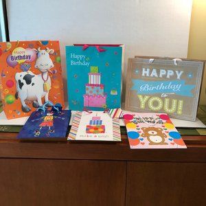 Assorted Birthday Theme Gift Bags